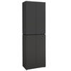 GARDEROBENSCHRANK  in 60/199/37 cm  - Schwarz/Graphitfarben, Design, Holzwerkstoff/Kunststoff (60/199/37cm) - Voleo