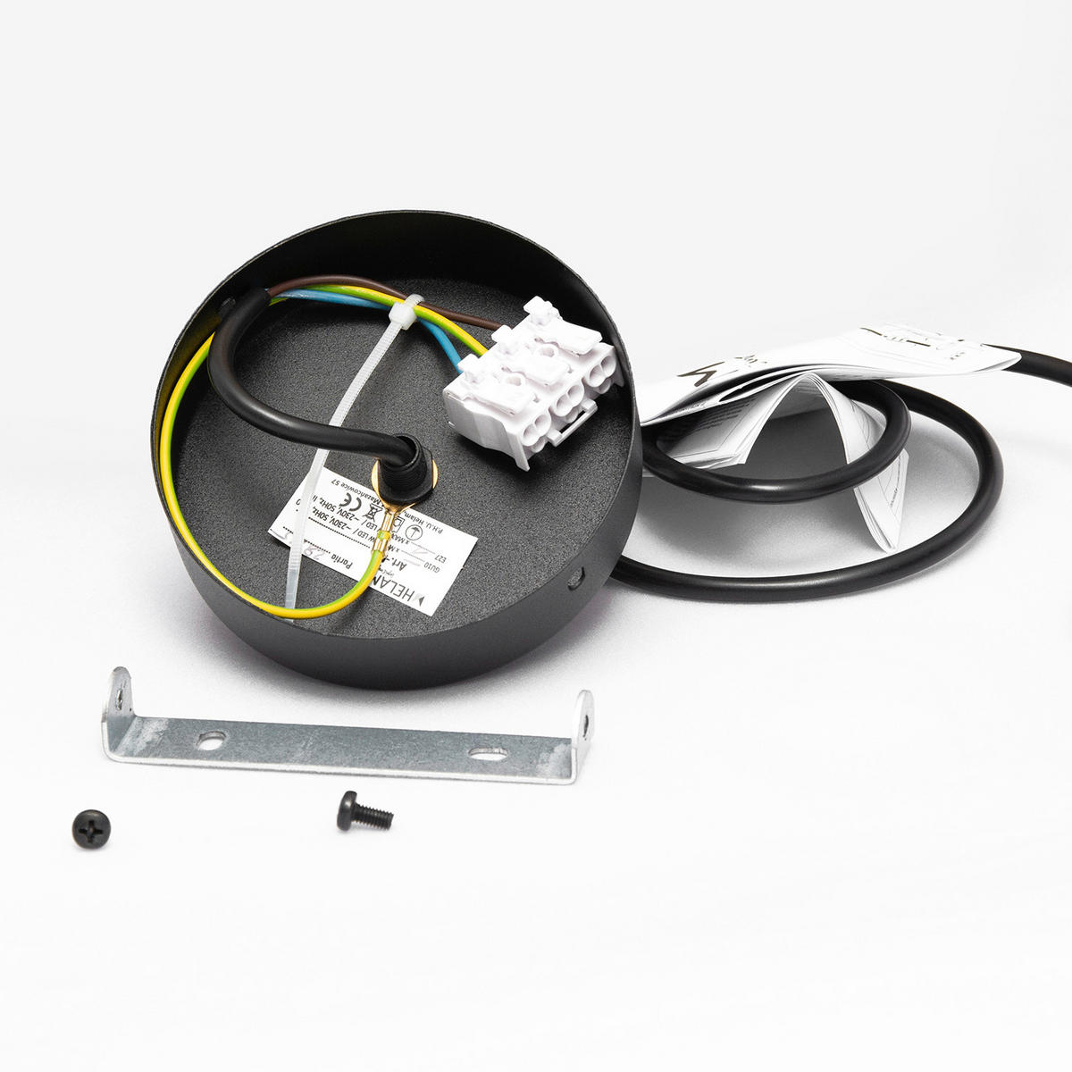 HÄNGELEUCHTE MERCURE 23/23/93 cm   - Schwarz, KONVENTIONELL, Metall (23/23/93cm)