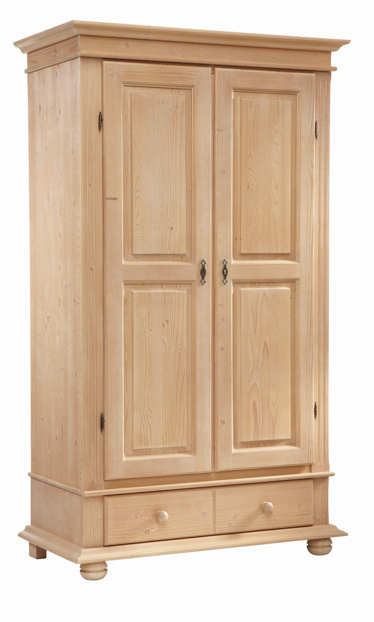 GARDEROBENSCHRANK  in 110/192/58 cm  - Fichtefarben/Schwarz, LIFESTYLE, Holz/Metall (110/192/58cm) - Landscape