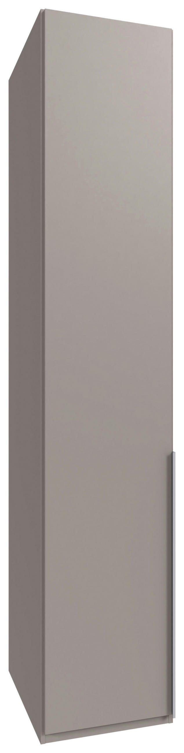 GARDEROB MED GÅNGJÄRN 45/236/58 cm 1-dörrar - sahara/aluminiumfärg, Modern, trämaterial (45/236/58cm) - MID.YOU