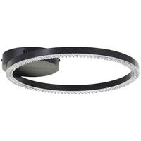 LED-DECKENLEUCHTE    31/30/5 cm  - Schwarz, Design, Kunststoff/Metall (31/30/5cm) - Brilliant