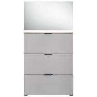 GARDEROBE 2-teilig  in 100/200/19 cm  - Kaschmir/Eichefarben, Design, Glas/Holzwerkstoff (100/200/19cm) - Voleo