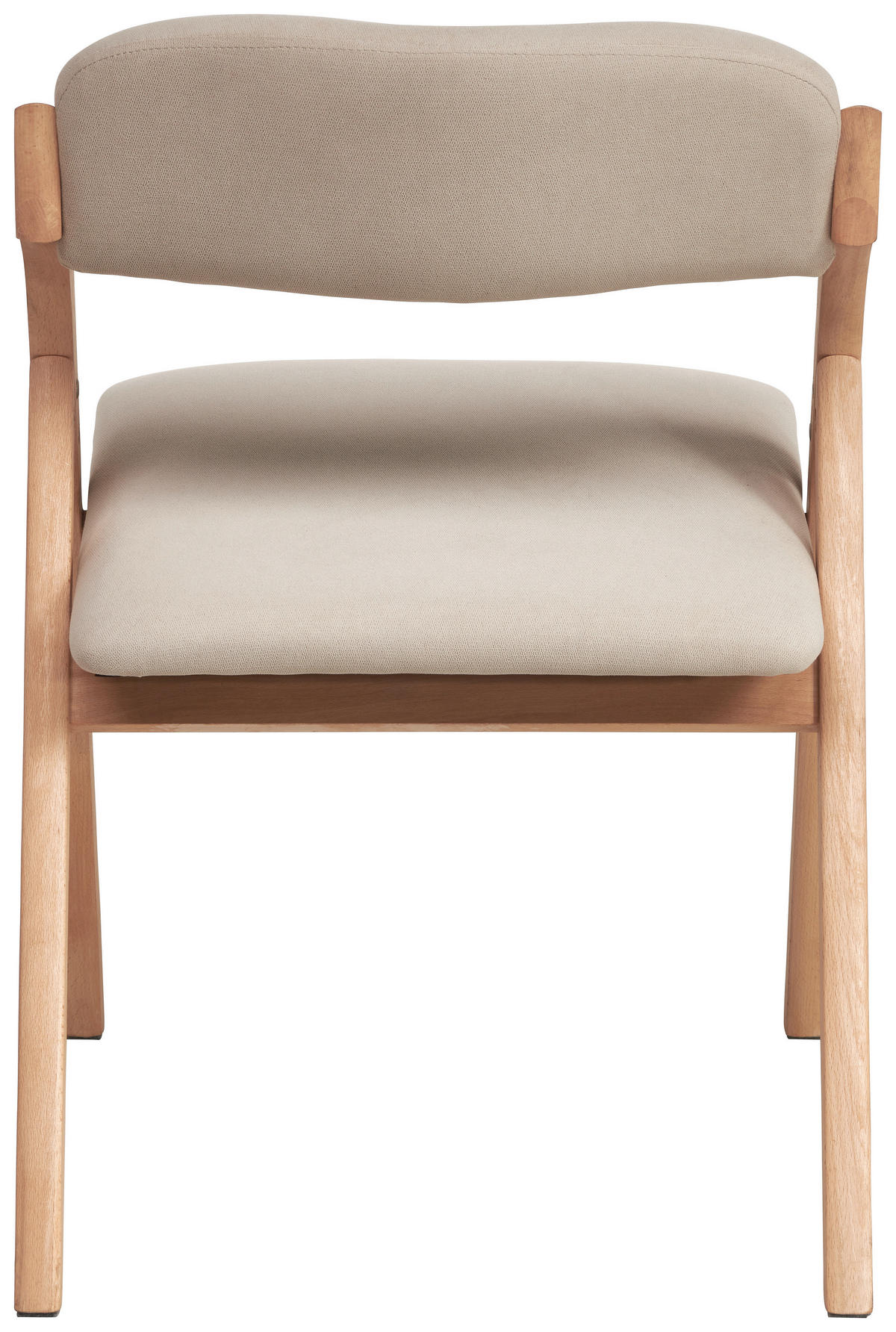 ARMLEHNSTUHL Samt  - Beige/Naturfarben, Modern, Holz/Textil (52/78/53cm) - MID.YOU