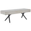 SITZBANK in Metall, Textil Beige  - Beige/Schwarz, KONVENTIONELL, Textil/Metall (140/49/47cm) - MID.YOU