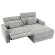 ECKSOFA  in Webstoff Grau  212/101 cm  - Schwarz/Grau, Design, Kunststoff/Textil (212/101cm) - Carryhome