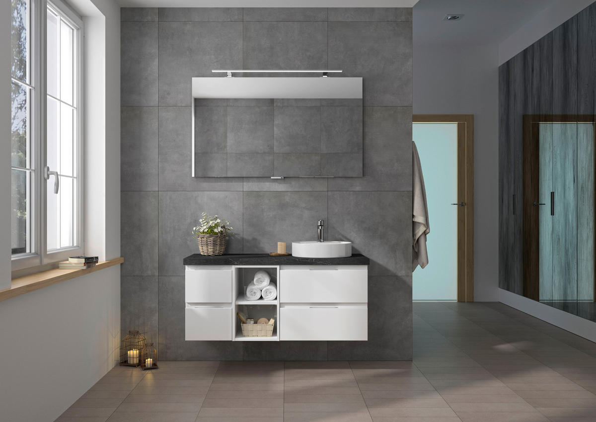BADEZIMMER  in 120 cm  - Weiß, KONVENTIONELL, Holzwerkstoff (120cm) - Pelipal