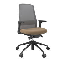 DREHSTUHL Grau, Grün, Schwarz  - Schwarz/Grau, MODERN, Kunststoff/Textil (70/103-115/70cm)