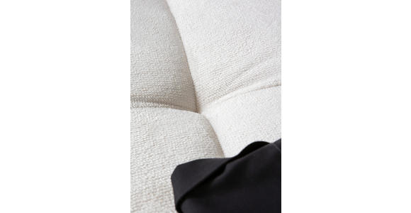 ECKSOFA  in Plüsch Weiß  190/288 cm  - Dunkelbraun/Weiß, KONVENTIONELL, Holz/Textil (190/288cm) - Carryhome