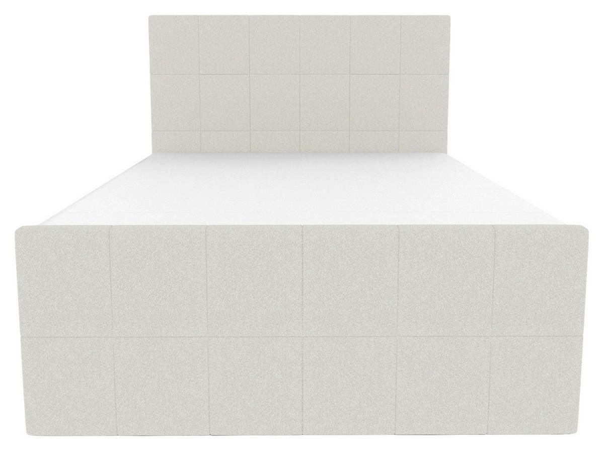 BOXBETT 140/200 cm  in Creme  - Creme, KONVENTIONELL, Kunststoff/Textil (140/200cm) - Boxxx