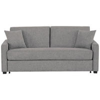 SCHLAFSOFA in Webstoff Dunkelgrau  - Dunkelgrau/Schwarz, Design, Kunststoff/Textil (186/83/100cm) - Xora