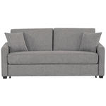 SCHLAFSOFA Webstoff Dunkelgrau  - Dunkelgrau/Schwarz, Design, Kunststoff/Textil (186/83/100cm) - Xora