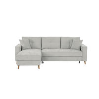 ECKSOFA Taupe Flachgewebe  - Taupe, Design, Textil (257/159cm) - MID.YOU