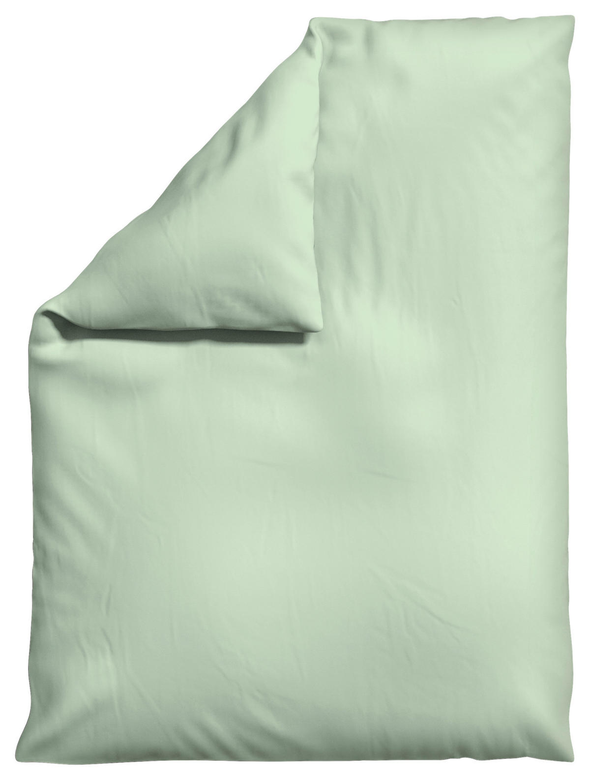 BETTDECKENBEZUG KNITTED JERSEY Jersey 155/220 cm  - Hellgrün, Basics, Textil (155/220cm) - Schlafgut