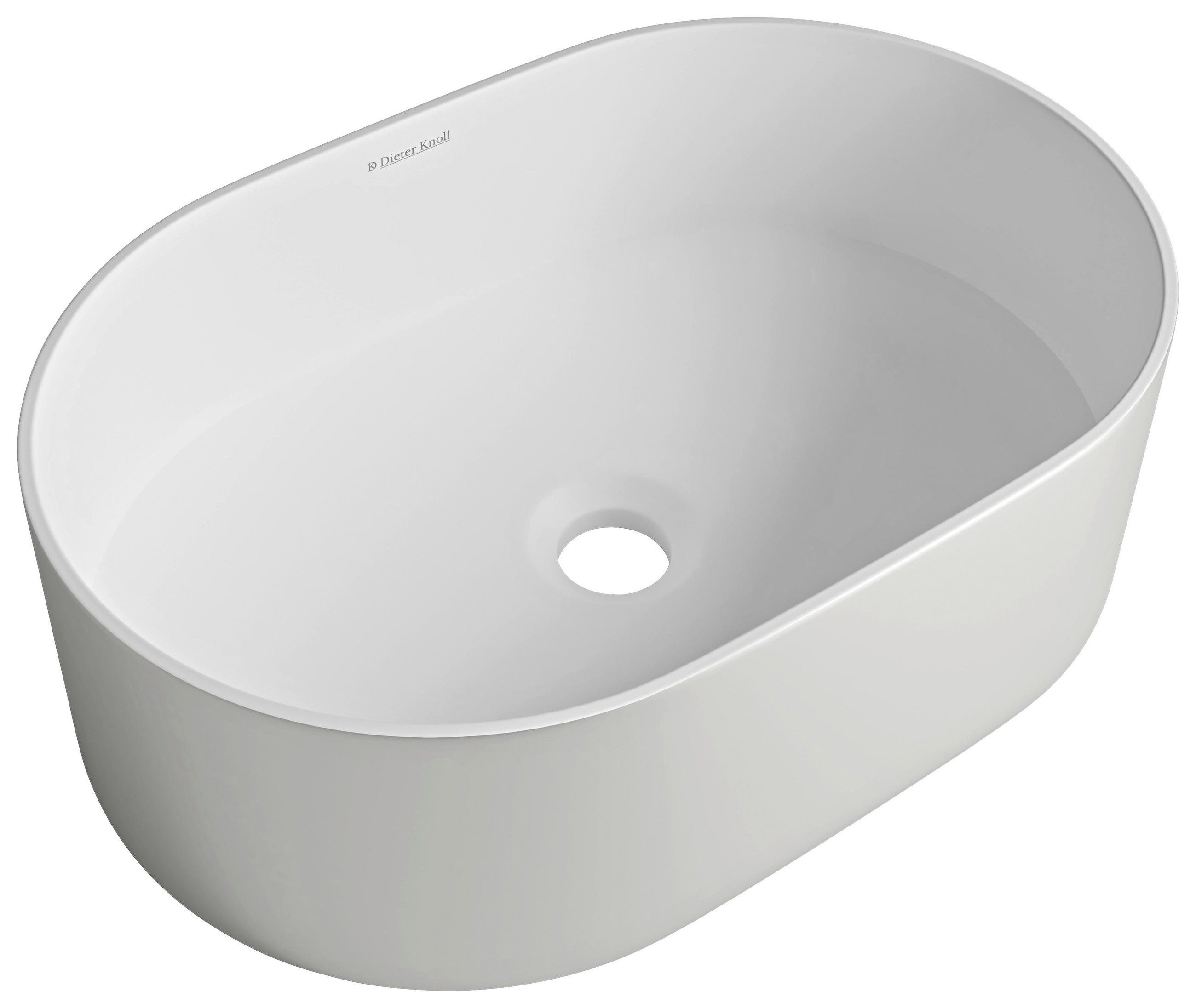 WASCHBECKEN 45/14/30 cm  - Edelstahlfarben/Weiß, Basics, Stein (45/14/30cm) - Dieter Knoll