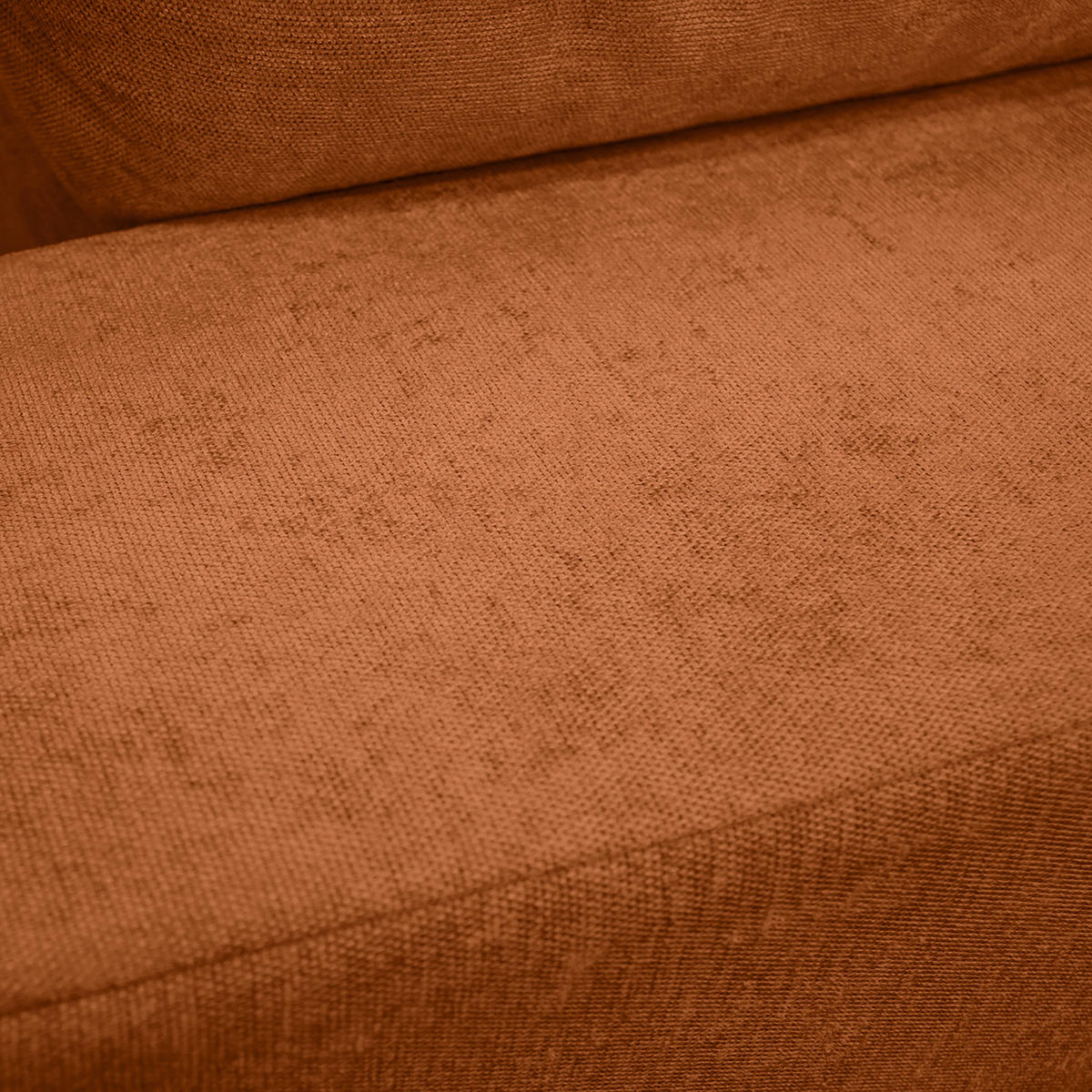 Ecksofa inkl. Hocker in Flachgewebe Rostfarben  - Rostfarben/Schwarz, Design, Holz/Textil (174/247cm) - MID.YOU