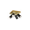 STRAHLER Marley 24/24/15 cm   - Goldfarben/Schwarz, Basics, Metall (24/24/15cm) - Trio Leuchten