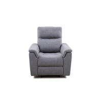 POČIVALNIK,  svetlo siva les, tekstil - črna/svetlo siva, Moderno, umetna masa/tekstil (92/103/97cm) - Hom`in