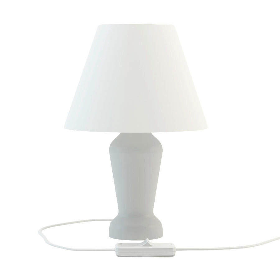 XXXLutz Tischleuchte Mona Grau 28 cm