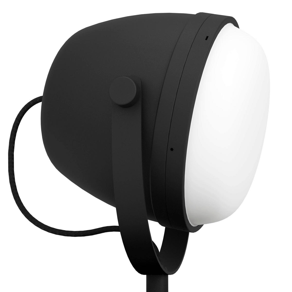 TISCHLEUCHTE 18,5/18,5/22 cm   - Schwarz/Weiß, Design, Glas/Metall (18,5/18,5/22cm) - Eglo