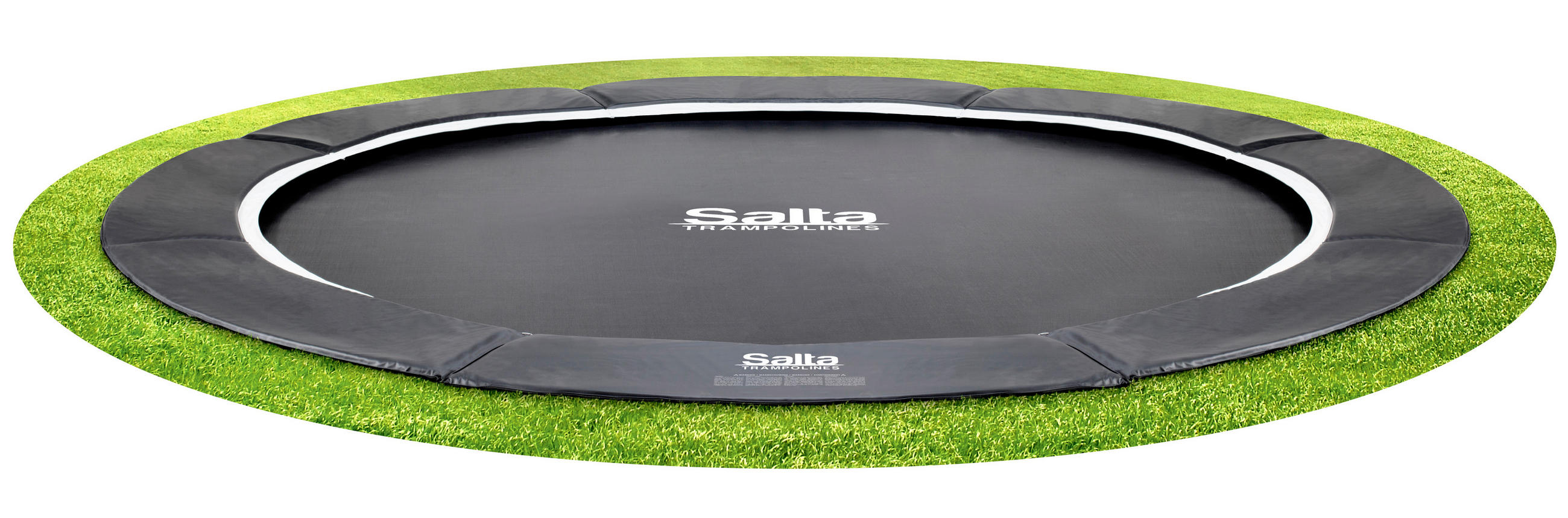 BODENTRAMPOLIN SALTA 5066A  - Schwarz, Trend, Metall (396cm) - Salta