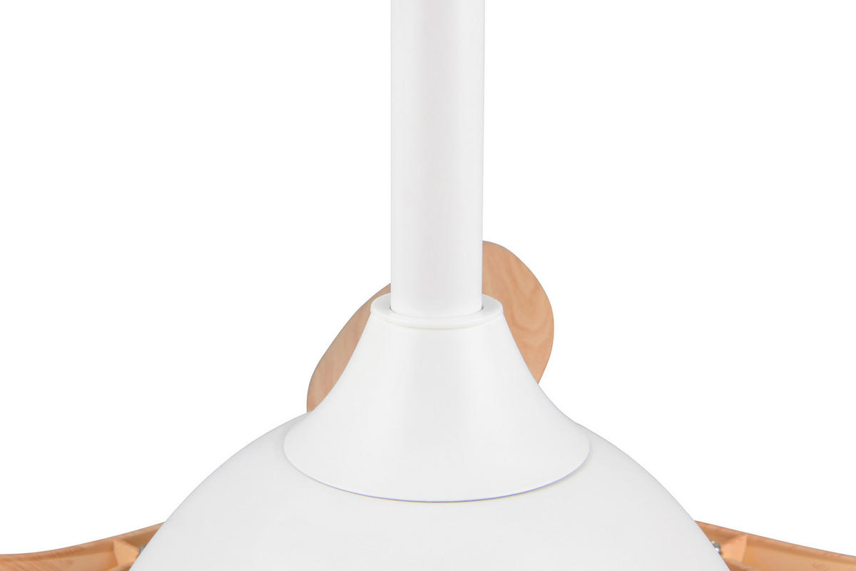 DECKENVENTILATOR - Braun/Weiß, Design, Kunststoff (108/43cm)