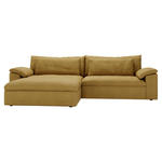 ECKSOFA  in Webstoff Currygelb  198/306 cm  - Currygelb/Schwarz, MODERN, Kunststoff/Textil (198/306cm) - Carryhome