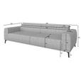 3-SITZER-SOFA  in Webstoff Dunkelblau  - Schwarz/Dunkelblau, KONVENTIONELL, Textil/Metall (240/80/113cm) - Carryhome