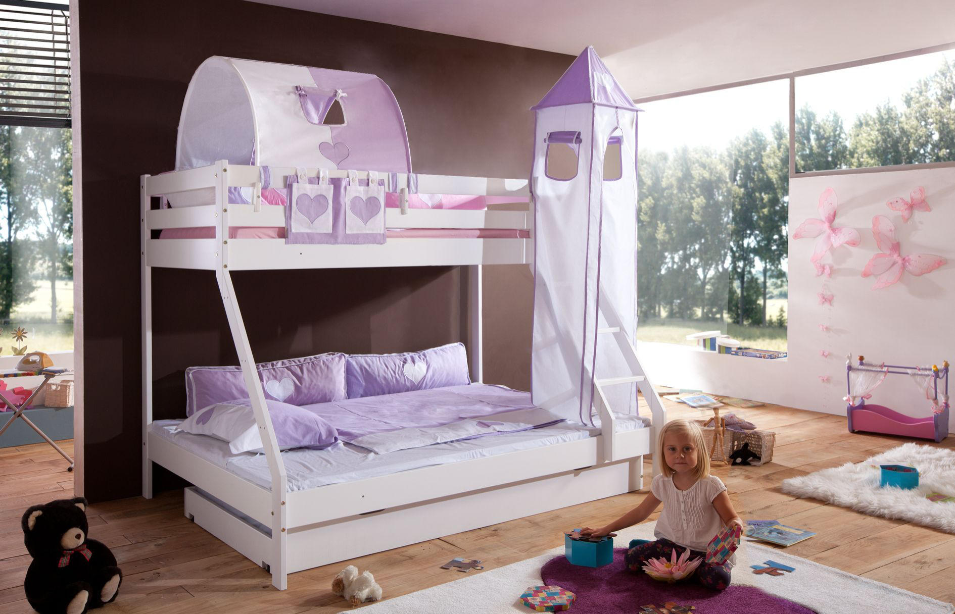 BUZUNAR DE PAT - liliachiu/alb, Design (50/28/2cm) - MID.YOU