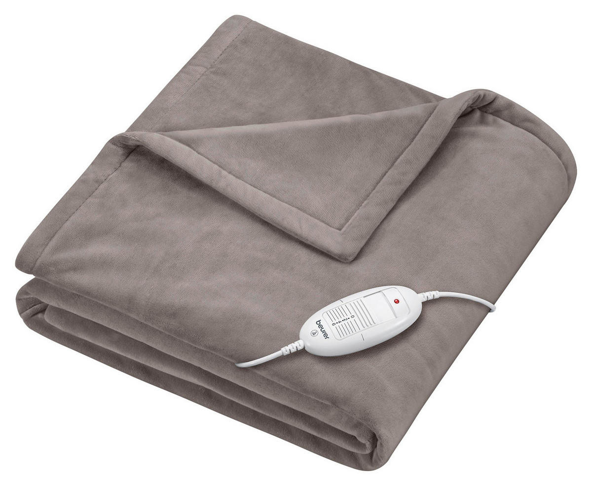 HEIZDECKE  - Taupe, Konventionell, Kunststoff (130/180cm) - Beurer