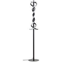 LED-STEHLEUCHTE - Schwarz, Design, Kunststoff/Metall (23/127,9cm) - Brilliant