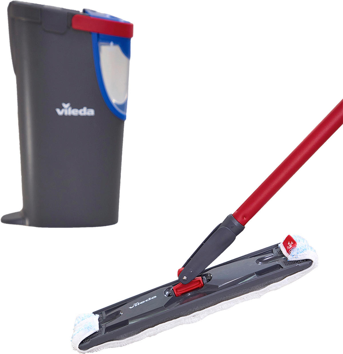 VILEDA H2PRO FLATMOPP - mörkgrå, Basics, plast (24/18/42cm) - Best Price