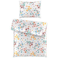 POSTELJINA KALIO 140/200 cm saten višebojna, bela  - bela/višebojna, Konvencionalno, tekstil (140/200cm) - Esposa