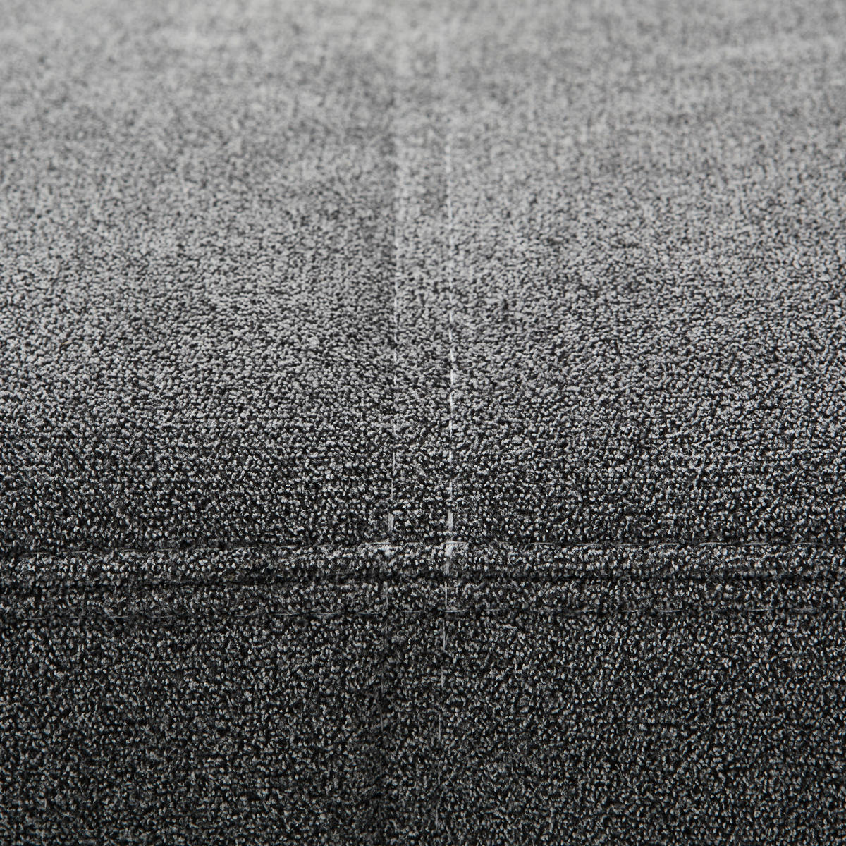 WOHNLANDSCHAFT Dunkelgrau Velours  - Chromfarben/Dunkelgrau, KONVENTIONELL, Kunststoff/Textil (198/363/170cm) - Hom`in