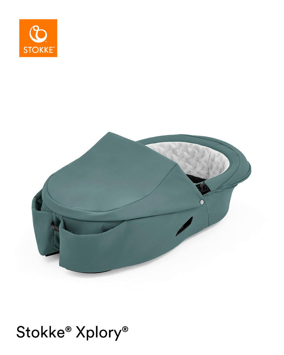 TVRDA KORPA ZA KOLICA - petrolej plava, Osnovno, tekstil/plastika (87/48/16cm) - Stokke