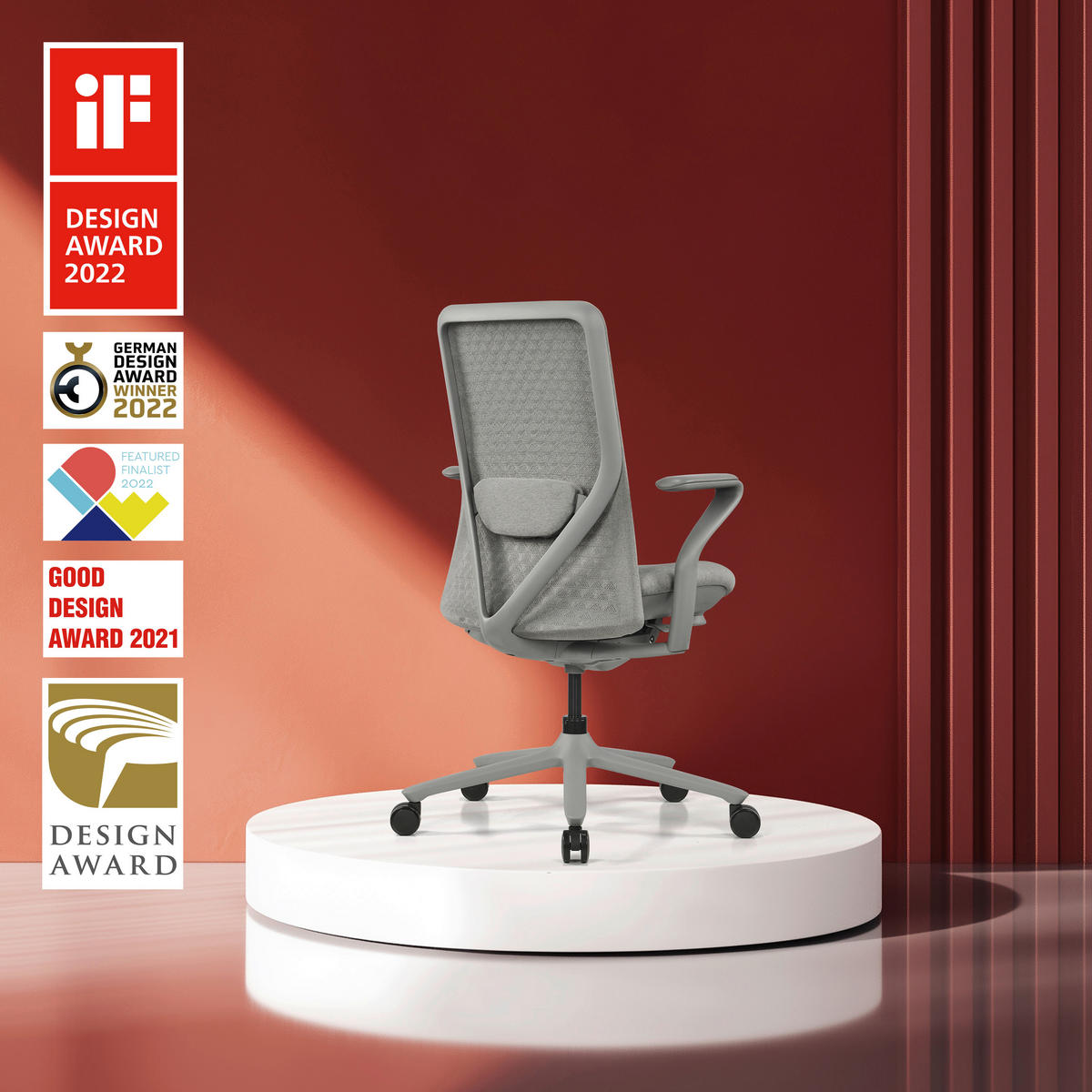 DREHSTUHL Flachgewebe Grau  - Grau, MODERN, Kunststoff/Textil (63/111/67cm) - MID.YOU
