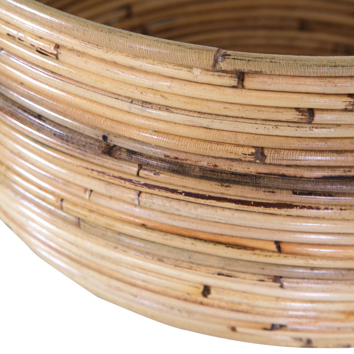 KORBSET 2-teilig  - Naturfarben, Trend, Holz (40/26cm)