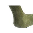 ARMLEHNSTUHL  Stoffauswahl, Sitzfläche 360° drehbar, inklusive Armlehnen Webstoff  - Schwarz/Grün, Design, Textil/Metall (64/88/60cm) - Novel