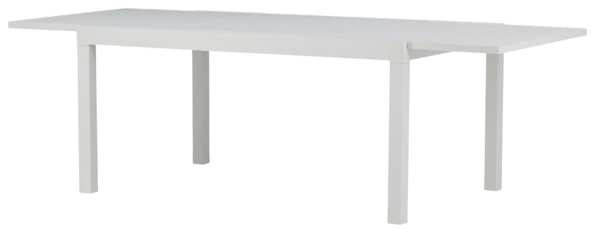 GARTENTISCH Metall Weiß rechteckig  - Weiß, KONVENTIONELL, Metall (160/100/75cm) - Gardenson
