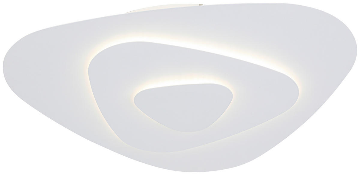 DECKENLEUCHTE    55/57,5/6,5 cm  - Weiß, Design, Kunststoff/Metall (55/57,5/6,5cm) - Collet's Monde