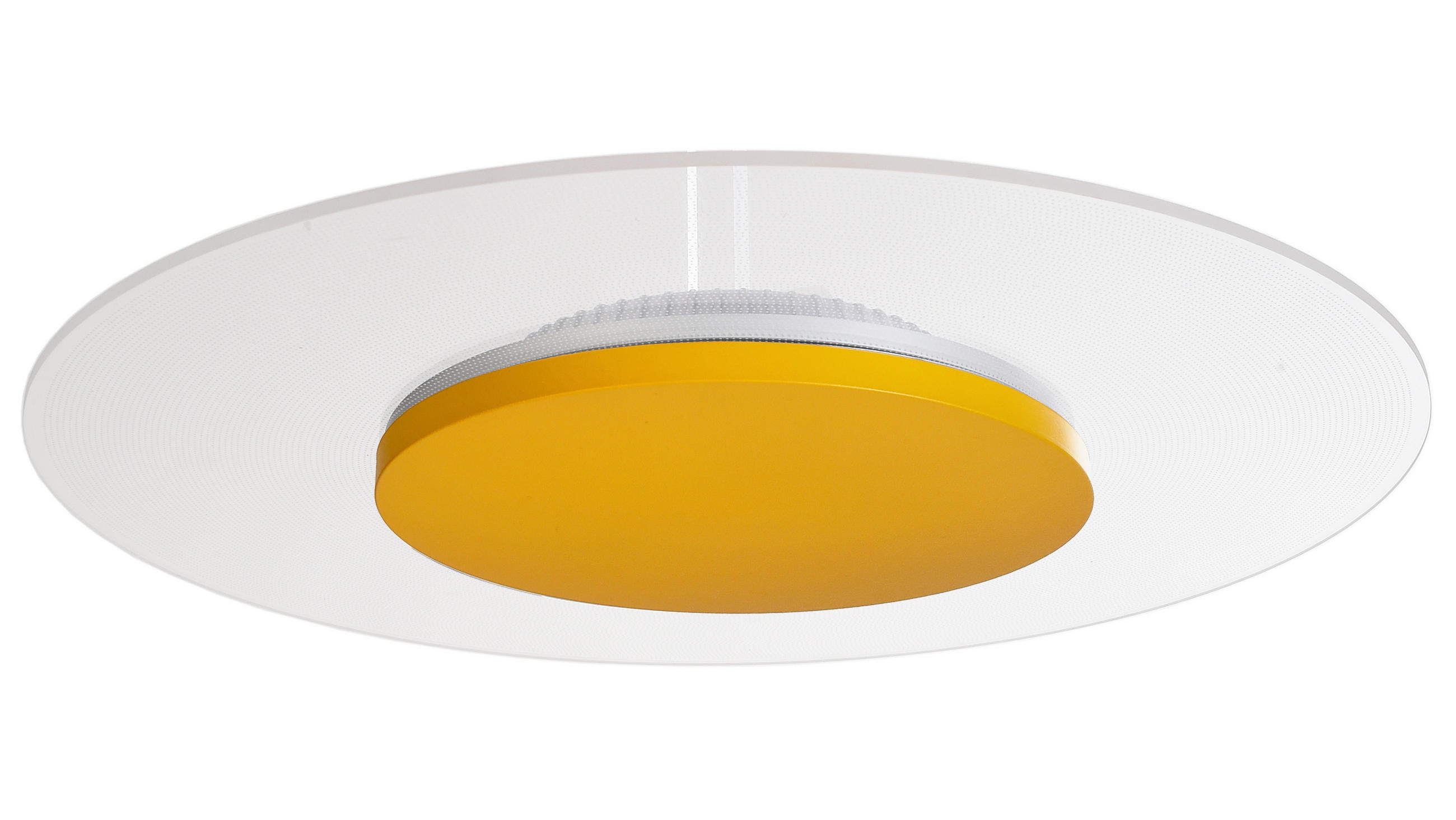 LED-DECKENLEUCHTE Zaniah 42/42/4,5 cm   - Gelb, KONVENTIONELL, Kunststoff/Metall (42/42/4,5cm)