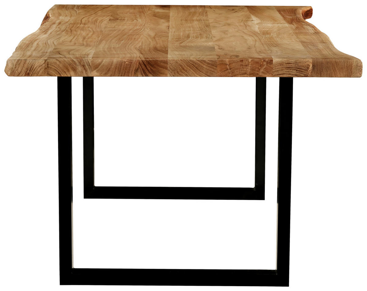 STOL ZA BLAGOVAONICU  crna, boje bagrema  drvo, metal      - boje bagrema/crna, Moderno, drvo/metal (220/100/76cm) - MID.YOU