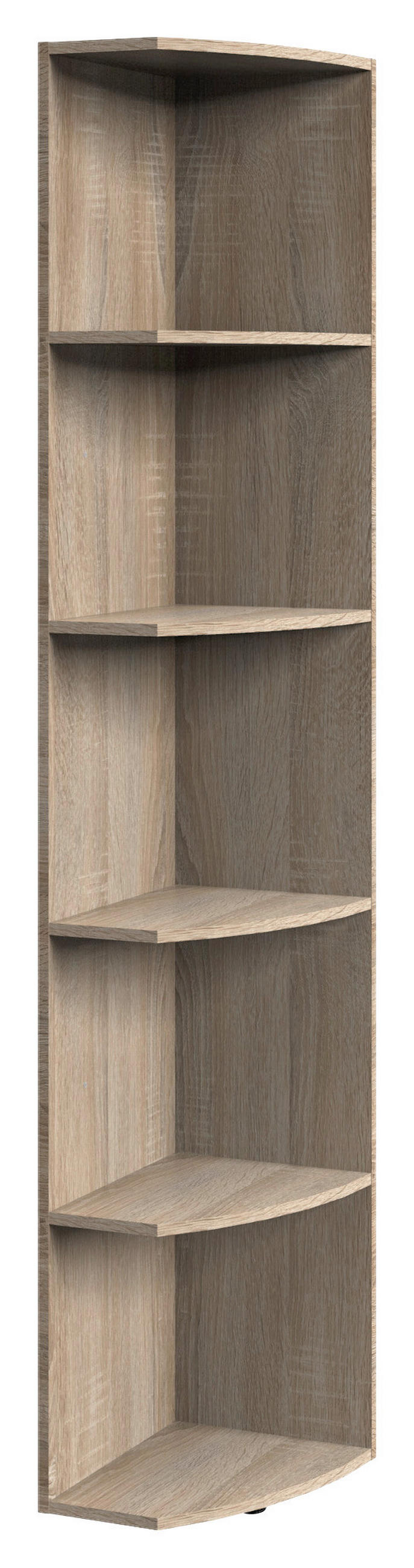 ZAKLJUČNI REGAL - barve hrasta, Konvencionalno, leseni material (30/185/38cm) - Xora