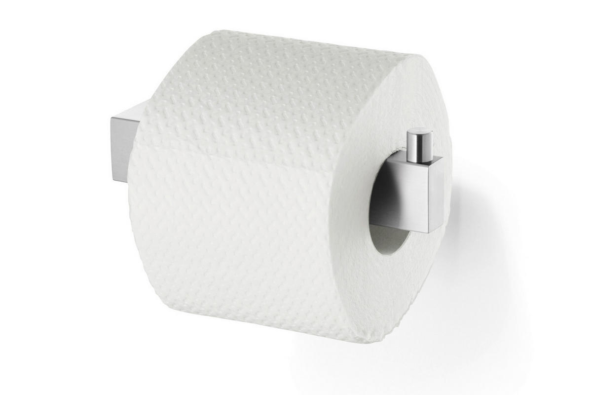 TOILETTENPAPIERHALTER - Edelstahlfarben, Basics, Metall (14,5/4,2/8cm) - Zack