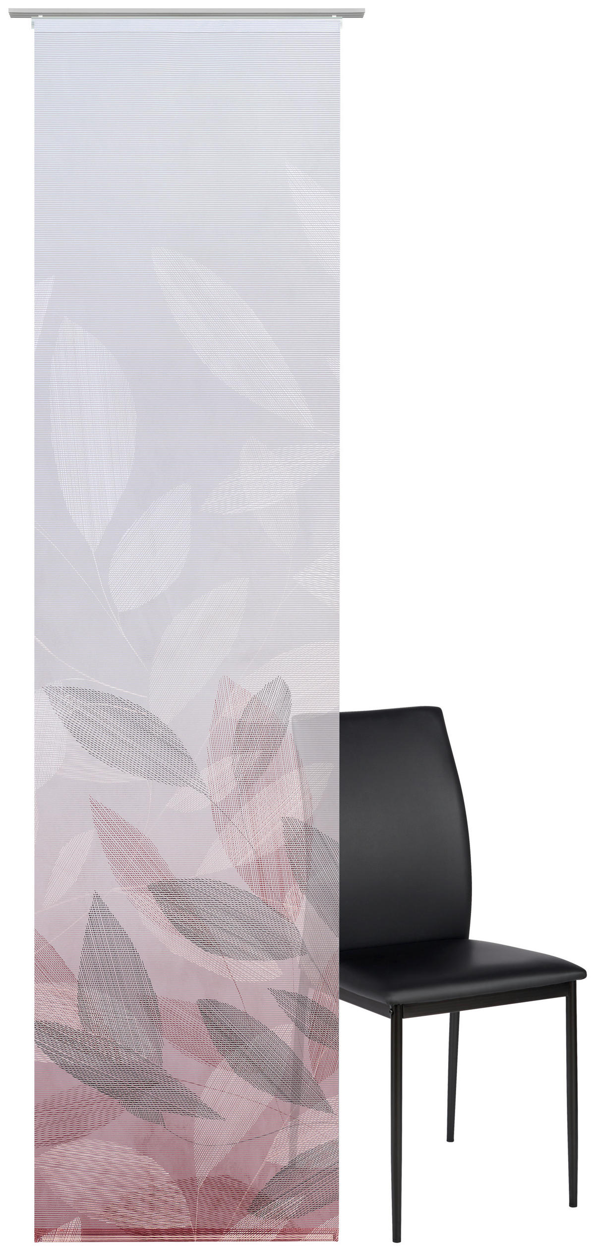 FLÄCHENVORHANG   halbtransparent   60/245 cm  - Bordeaux, Natur, Textil (60/245cm) - Novel
