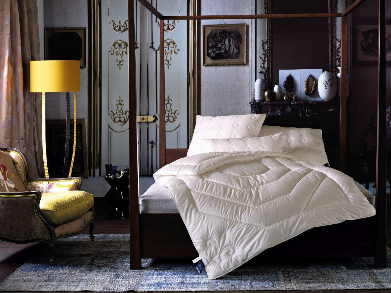 Thumbnail - Billerbeck Ganzjahresdecke Concerto Uno, Champagner, Textil, 200x200 cm, Hohenstein, Made in Germany, temperaturausgleic...