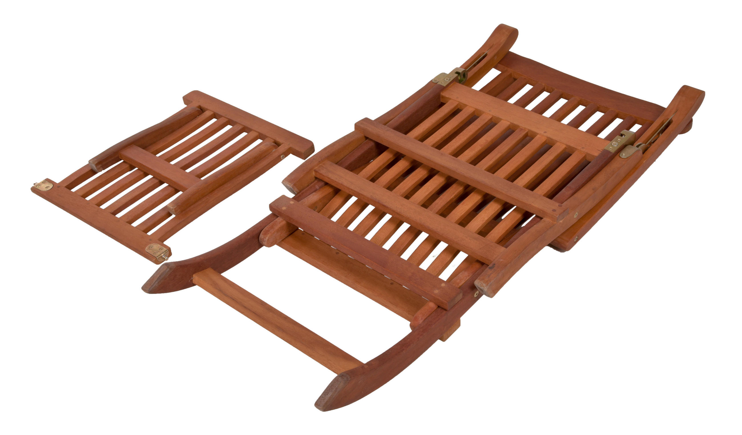 DECKCHAIR 56/76/163 cm  - Braun, MODERN, Holz (56/76/163cm) - Gardenson