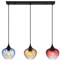 HÄNGELEUCHTE 80/18/150 cm  - Schwarz, Basics, Glas/Kunststoff (80/18/150cm)