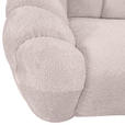 BIGSOFA in Chenille Rosa  - Schwarz/Rosa, KONVENTIONELL, Kunststoff/Textil (248/78/112cm) - Carryhome