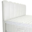 BOXSPRINGBETT 180/200 cm,  in Weiß, Topper, Matratzen, H3 = fest  - Schwarz/Weiß, Design, Holzwerkstoff/Textil (180/200cm) - Esposa