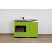 MINIKÜCHE  120/89/60 cm  in Grün  - Edelstahlfarben/Grün, Basics, Metall (120/89/60cm)